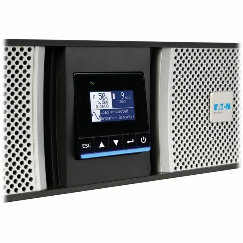 Eaton 9PX G2 11000VA 11000W 208/120V Online Double-Conversion UPS - Hardwired Input, 8x 5-20R, 4x L6-30R, 2x L14-30R or Hardwired Output, Cybersecure Network Card, Extended Run, 7U Rack/Tower - Thumbnail 5