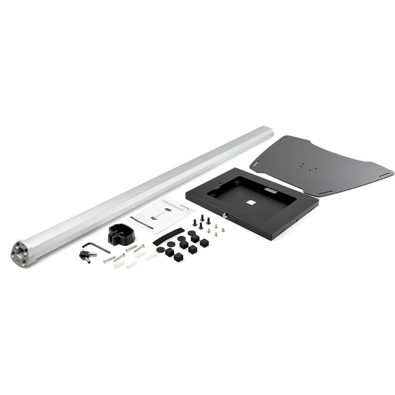 StarTech.com Secure Tablet Floor Stand - Security lock protects your tablet from theft and tampering - Supports iPad and other 9.7" tablets - Fixed Height of approx. 42" (1060 mm) - Built-in cable management - Covered Home - Thumbnail 2