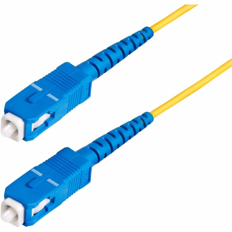 StarTech.com 30m (98.4ft) SC to SC (UPC) OS2 Single Mode Simplex Fiber Optic Cable, 9/125m, 40G/100G, LSZH Fiber Patch Cord - Thumbnail 1