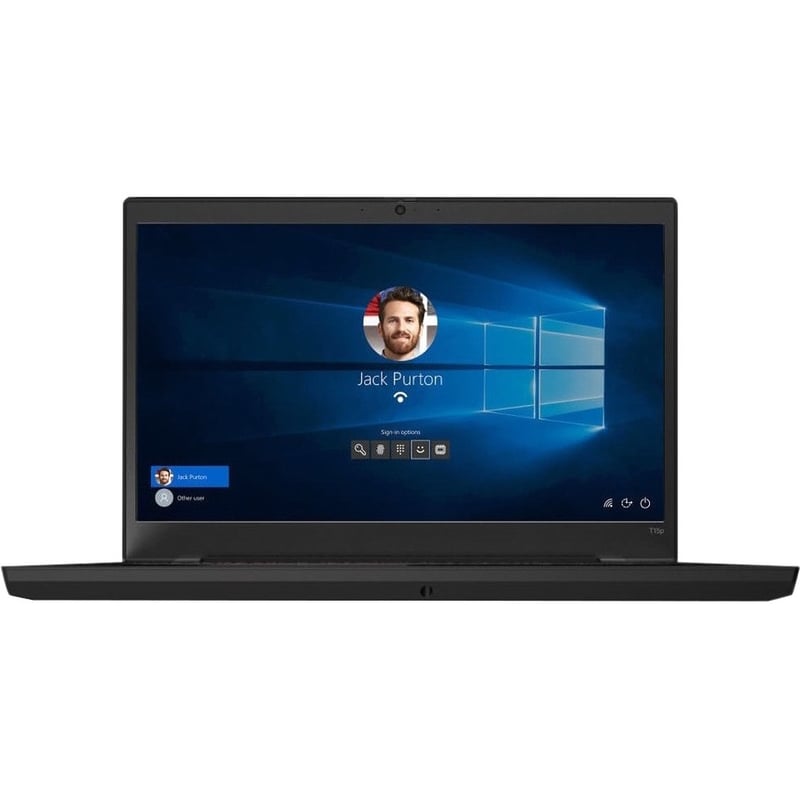 Lenovo ThinkPad T15p Gen 1 20TN000GUS 15.6" Touchscreen Notebook - Full HD - Intel Core i7 10th Gen i7-10750H - 16 GB - 256 GB SSD - English (US) Keyboard - Glossy Black - Thumbnail 1