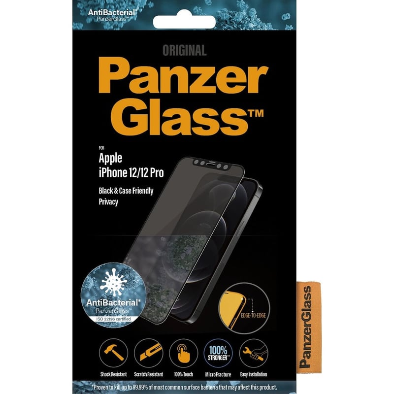 PanzerGlass Original Privacy Screen Protector Black, Crystal Clear - Thumbnail 2