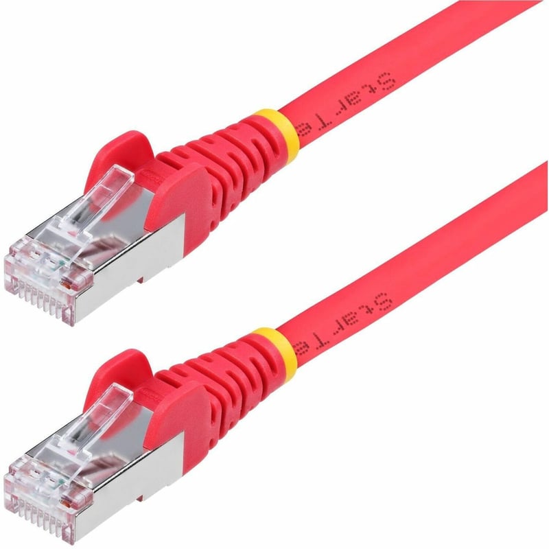 CAT6A ETHERNET CABLE - RED 10GBE S/FTP LSZH 100W POE - Thumbnail 1