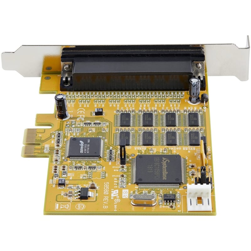 StarTech.com 8-Port PCI Express RS232 Serial Adapter Card - PCIe to Serial DB9 RS232 Controller Card - 16C1050 UART - 15kV ESD - Win/Linux - Thumbnail 3