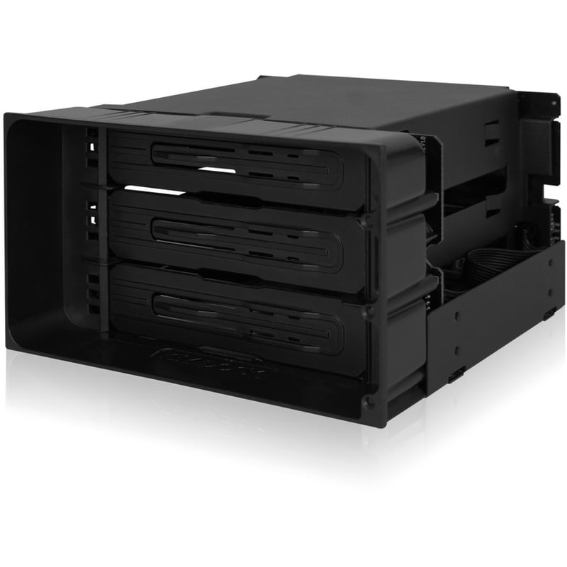 Icy Dock FlexiDOCK MB830SP-B Drive Enclosure for 5.25" - Serial ATA/600 Host Interface Internal - Black - Thumbnail 2