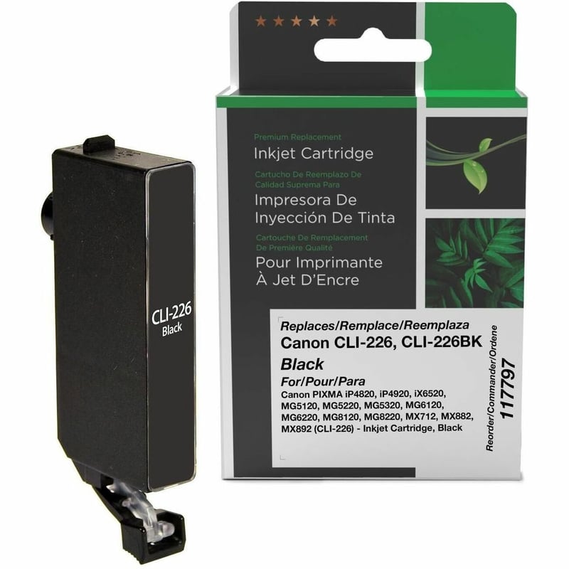 Clover Imaging Remanufactured Black Ink Cartridge for Canon CLI-226 (4546B001) - Thumbnail 1