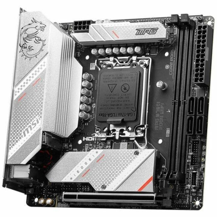 MSI MPG MPG B760I EDGE WIFI Gaming Desktop Motherboard - Intel B760 Chipset - Socket LGA-1700 - Mini ATX - Thumbnail 2
