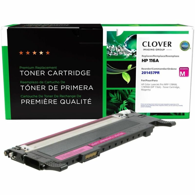 Clover Imaging Remanufactured Magenta Toner Cartridge (Reused OEM Chip) for HP 116A (HP W2063A) - Thumbnail 1