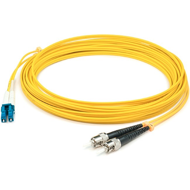 AddOn 34m ST to LC Yellow OS2 Duplex LSZH SMF Fiber Patch Cable