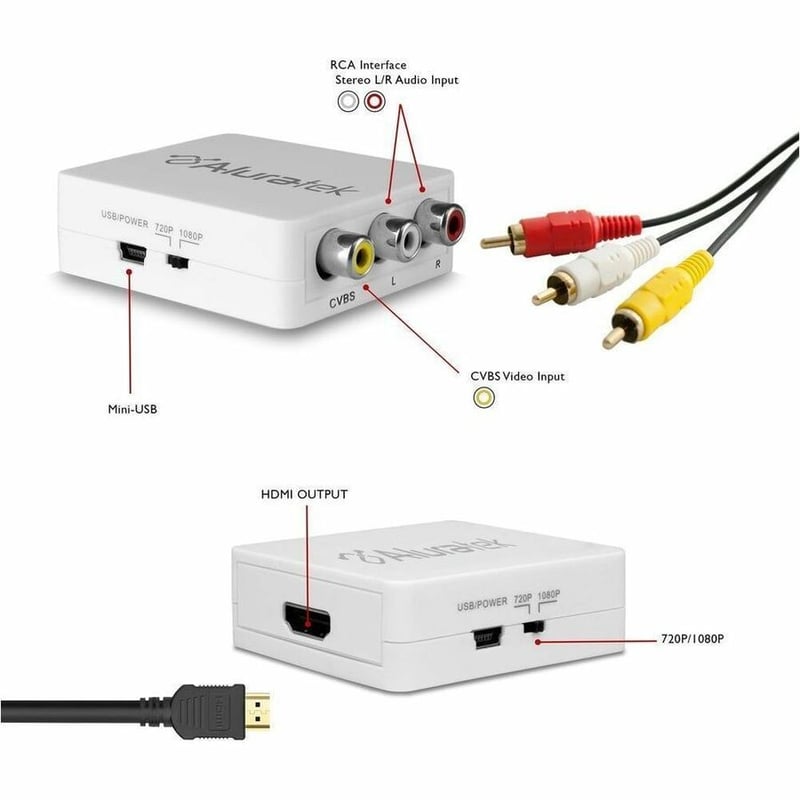 Aluratek RCA to HDMI Converter - Thumbnail 2