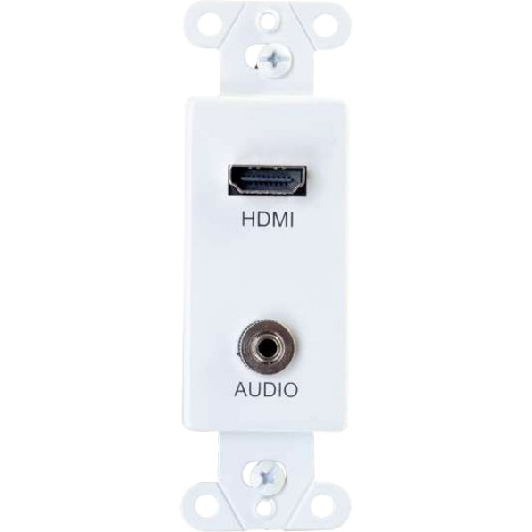 DECORA HDMI PIGTAIL AND 3.5MM WHITE - WHITE - SUPPORTS HDMI AUDIO/VIDEO SIGNALS - Thumbnail 2
