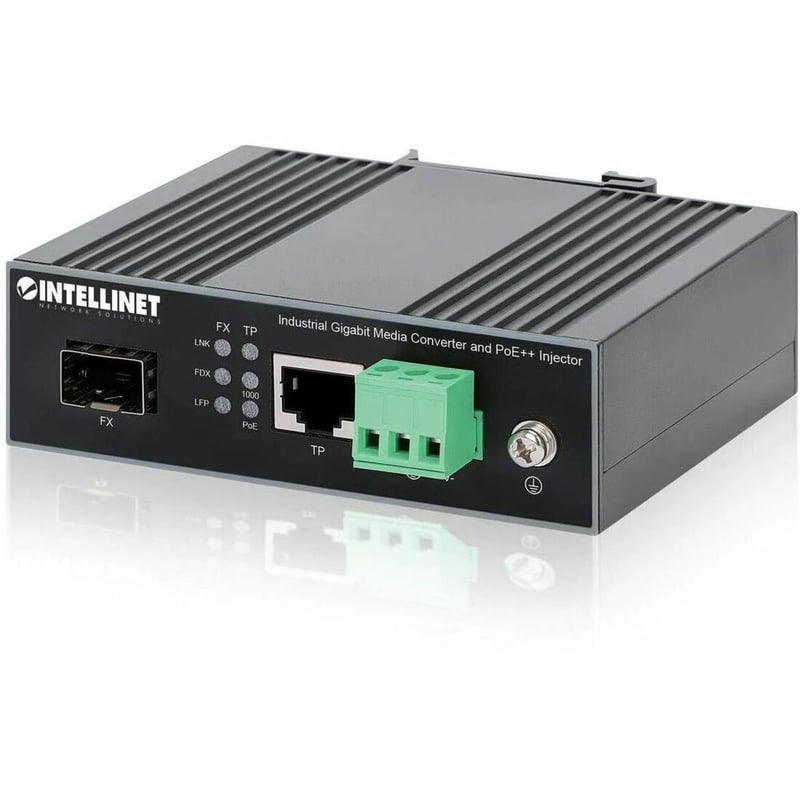INDUSTRIAL GIGABIT MEDIA CONVERTER AND POE++ INJECTOR - Thumbnail 1