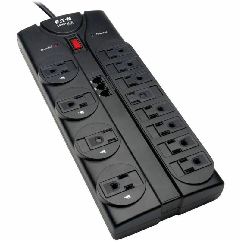 Tripp Lite by Eaton Protect It! 12-Outlet Surge Protector 8 ft. (2.43 m) Cord 2160 Joules Tel/Modem Protection - Thumbnail 1
