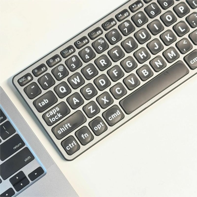 BACKLIT MAC KEYBOARD USB-C A LARGE PRINT DUAL USB - Thumbnail 3