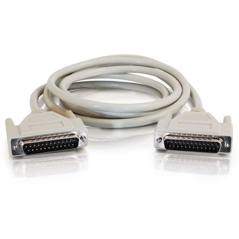 C2G 3ft DB25 M/M Serial RS232 Cable - Thumbnail 3