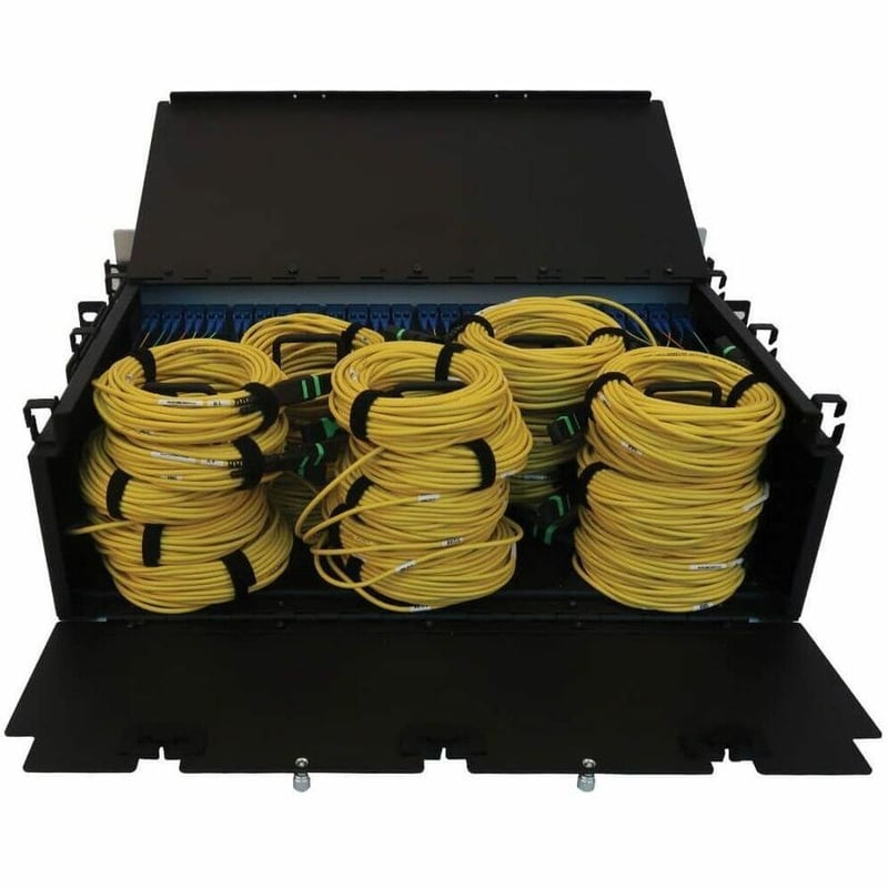 Eaton Tripp Lite Series Preloaded Fiber Patch Panel, 3U - 24x (12F MTP/MPO-APC to 4x LC Duplex F/F) 8F Trunk Cables, OS2 Singlemode, 10 m (32.8 ft.) - Thumbnail 4