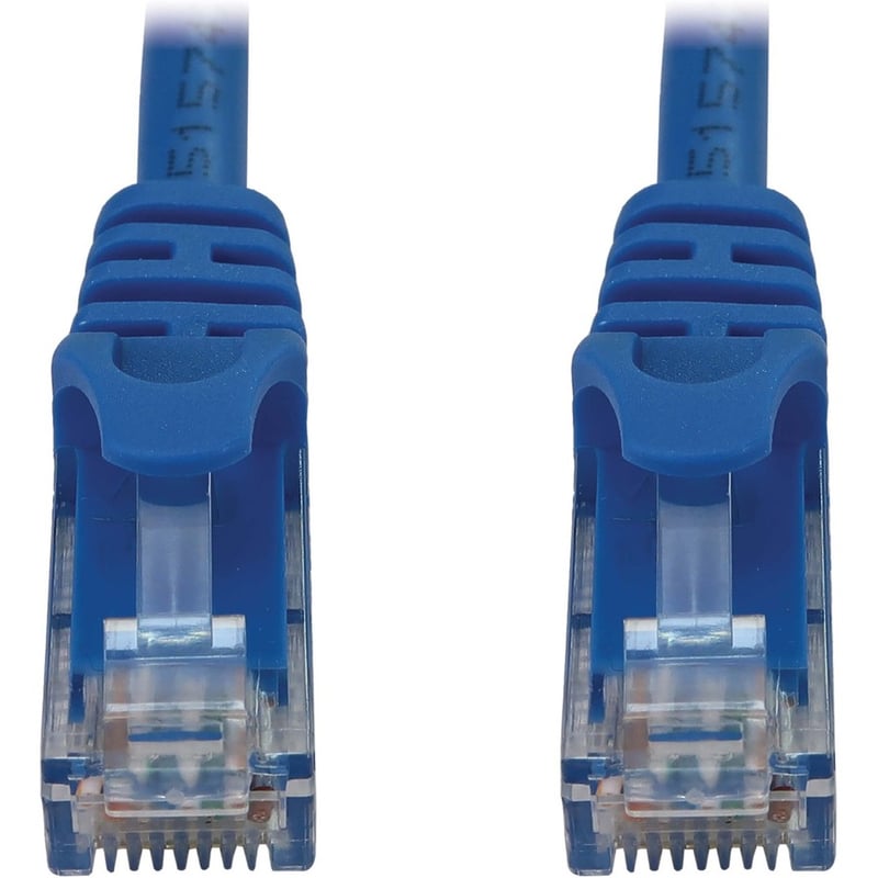 Eaton Tripp Lite Series Cat6a 10G Snagless Molded UTP Ethernet Cable (RJ45 M/M), PoE, Blue, 10 ft. (3.1 m) - Thumbnail 2