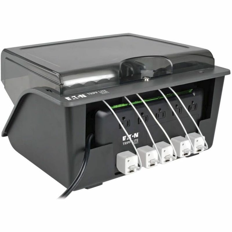 Tripp Lite by Eaton 10-Device Desktop AC Charging Station with Surge Protector for Tablets Laptops and E-Readers