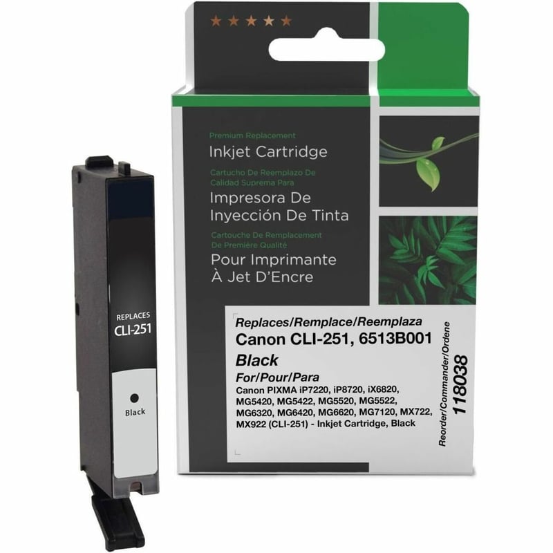 Clover Imaging Remanufactured Black Ink Cartridge for Canon CLI-251 (6513B001) - Thumbnail 1