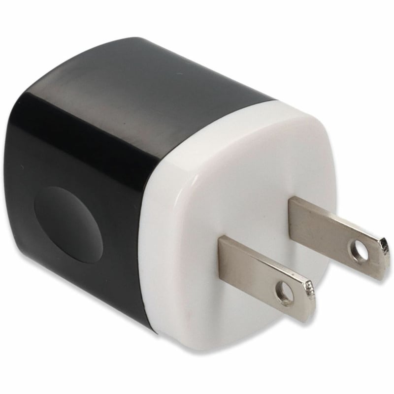 Wall Charger 1X 2USB-A 2.0 5v 1.5A, Black - Thumbnail 1