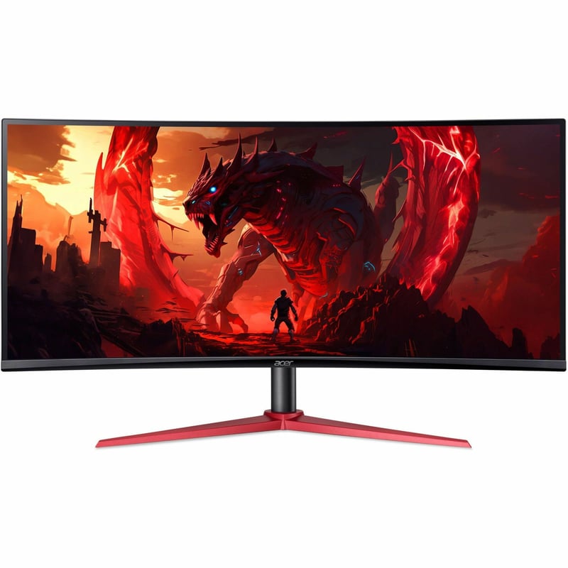 Acer Nitro XZ342CU V 34" Class UW-QHD Gaming LED Monitor - 21:9 - Black - Thumbnail 1