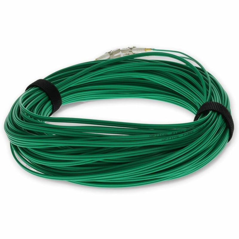 AddOn 1.5m LC to LC Green OM4 Duplex OFNR (Riser-Rated) TAA Fiber Patch Cable - Thumbnail 4