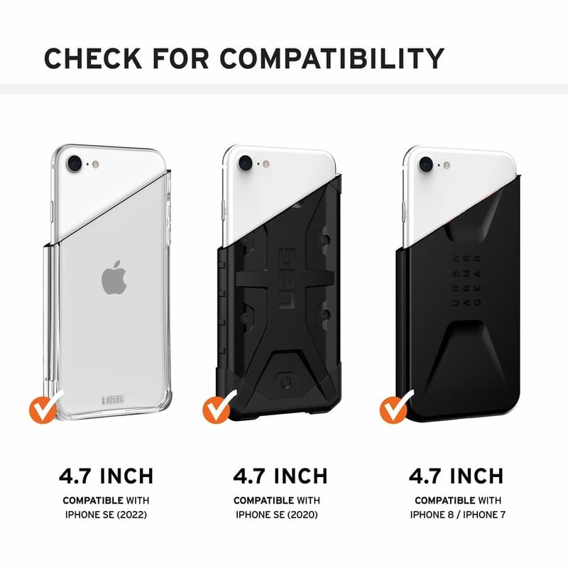 Urban Armor Gear Monarch Series iPhone SE (2022) Case - Black - Thumbnail 5