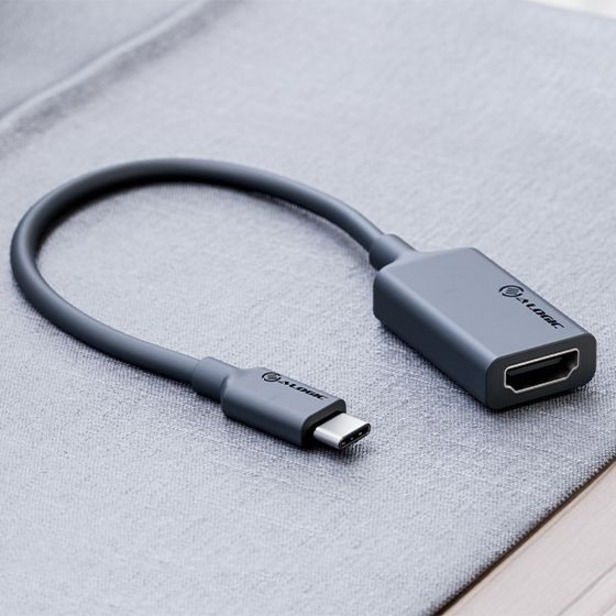 Alogic Elements Series USB-C to HDMI Adapter with 4K Support - Male to Female - 20cm - Thumbnail 5