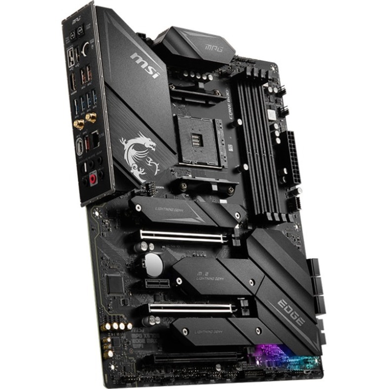 MSI MPG X570S EDGE MAX WIFI Desktop Motherboard - AMD X570 Chipset - Socket AM4 - ATX - Thumbnail 3