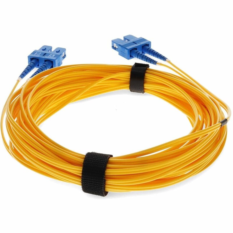 AddOn 2m SC to SC Yellow OS2 Duplex OFNR (Riser-Rated) TAA SMF Fiber Patch Cable - Thumbnail 4
