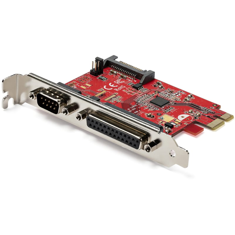 StarTech.com PCIe Card with Serial and Parallel Port, PCI Express Combo Expansion Adapter Card, 1xDB25 Parallel Port, 1x RS232 Serial Port - Thumbnail 1