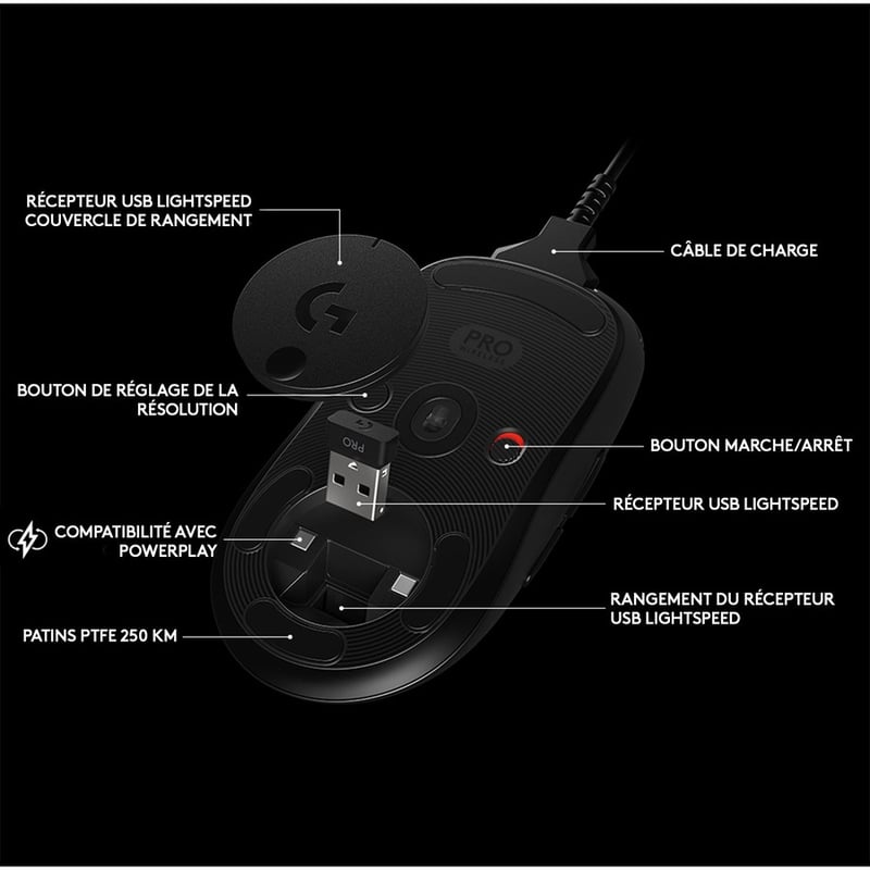 LOGITECH G PRO WIRELESS GAMING MOUSE - Thumbnail 5