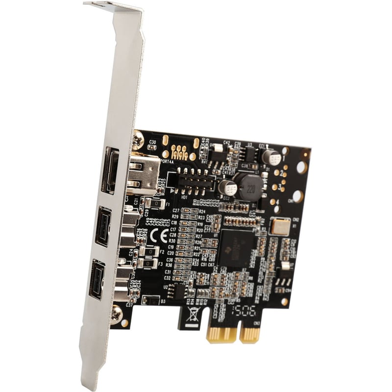 SYBA Multimedia 2 Port 1394B Firewire and1 Port 1394A PCI-e 1.0 x1 Card - Thumbnail 5