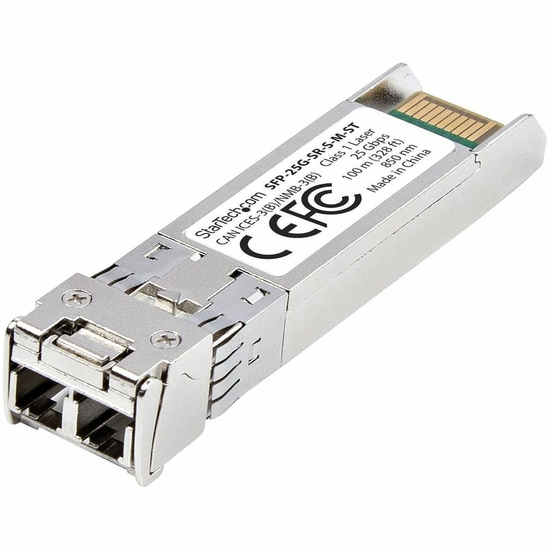 StarTech.com MSA-Compliant SFP-25G-SR-S SFP28 Module, 25Gb Multimode Fiber (MMF), 25GBASE-SR LC Transceiver, 850nm, 100m (328ft), DDM/DOM - Thumbnail 1