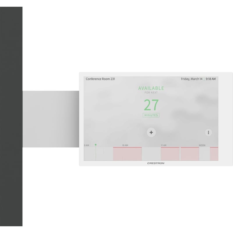 Crestron TSW-770/1070-MUMK-W Mullion Mount for Touchscreen Monitor, Light Bar - White - Thumbnail 3