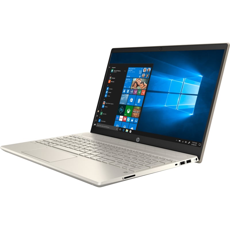 HP Pavilion 15-cs3000 15-cs3077nr 15.6" Touchscreen Notebook - Intel Core i7 10th Gen i7-1065G7 - 8 GB - 256 GB SSD - Warm Gold, Luminous Gold - Thumbnail 1