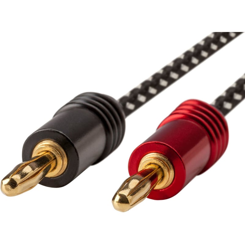 BRAIDED SPEAKER WIRE W/ GOLD PLT PLUG 6 - Thumbnail 2