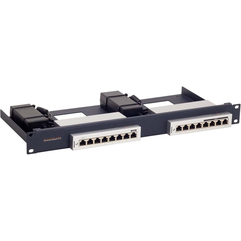 RACKMOUNT.IT UB-RACK Rack Mount for Switch, Power Supply - Metallic Dark Blue - Thumbnail 1