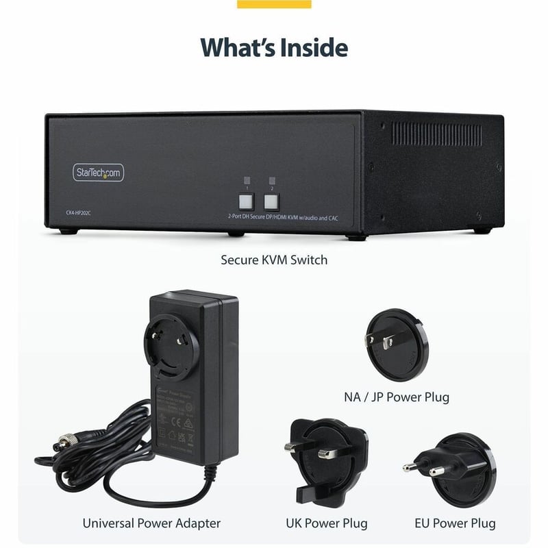 SECURE 2-PORT DUAL-MONITOR KVM NIAP 4.0 CAC US BUILT - Thumbnail 3