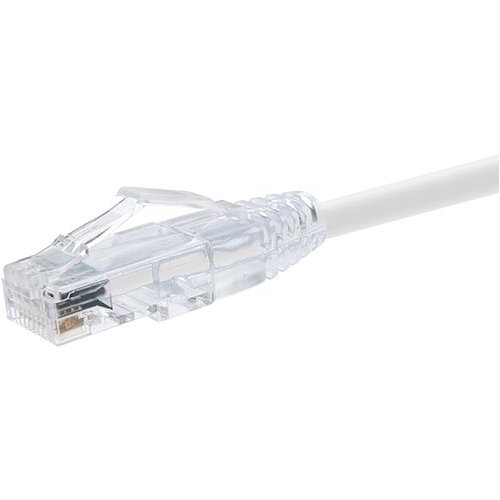 UNC GROUP 12 FOOT CAT6 SNAGLESS CLEARFIT PATCH CABLE WHITE - CAT6 PATCH CABLE C