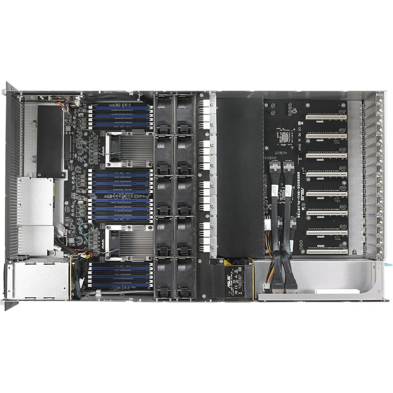 Asus ESC8000 G4 Barebone System - 4U Rack-mountable - Socket P LGA-3647 - 2 x Processor Support