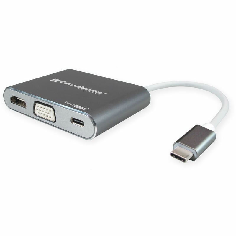 Comprehensive VersaDock USB-C 4K Portable Docking Station with HDMI, VGA, USB 3.0, PD - Thumbnail 1