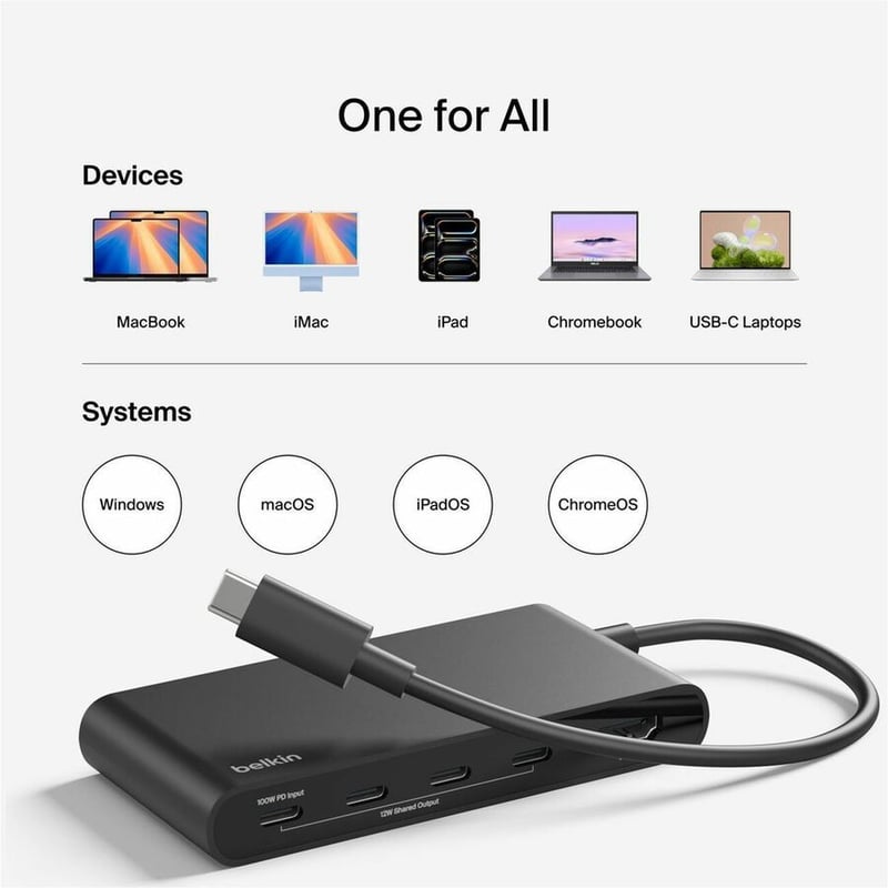 USB-C 5-IN-1 DISPLAY HUB 15-RETAIL BOX (PLASTIC FREE) - Thumbnail 4