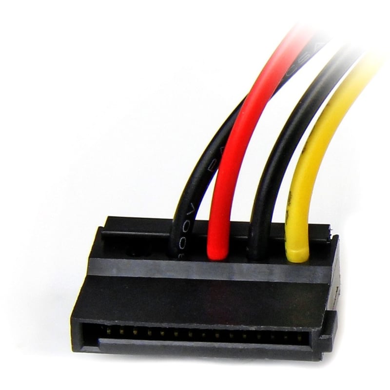 StarTech.com 6in 4 Pin LP4 to Left Angle SATA Power Cable Adapter - Thumbnail 2