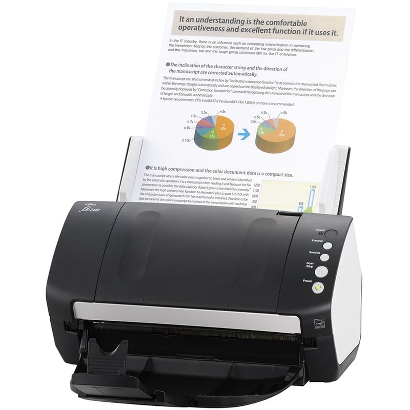 Fujitsu fi-7140 Robust General Office Desktop Color Duplex Document Scanner with Auto Document Feeder (ADF) - Thumbnail 4