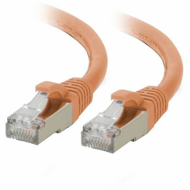 C2G 7ft (2.1m) Cat6a Snagless Shielded (STP) Ethernet Network Patch Cable - Orange - Thumbnail 1