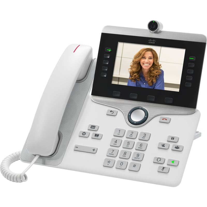 Cisco 8865 IP Phone - Corded/Cordless - Corded/Cordless - Wi-Fi, Bluetooth - Wall Mountable, Desktop - Thumbnail 2