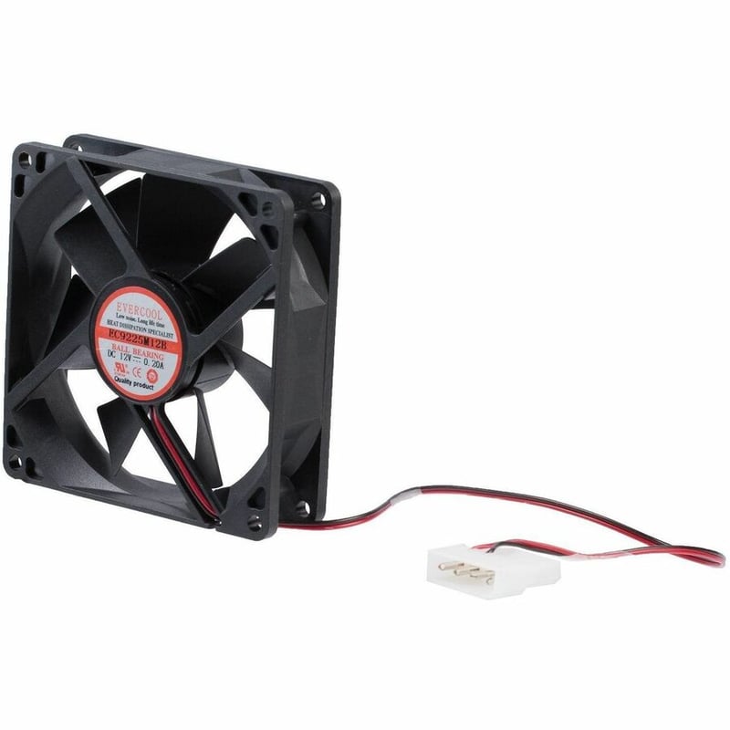StarTech.com 92x25mm Dual Ball Bearing Computer Case Fan w/ LP4 Connector - 2200 rpm - Plastic Fan Enclosure - Thumbnail 2
