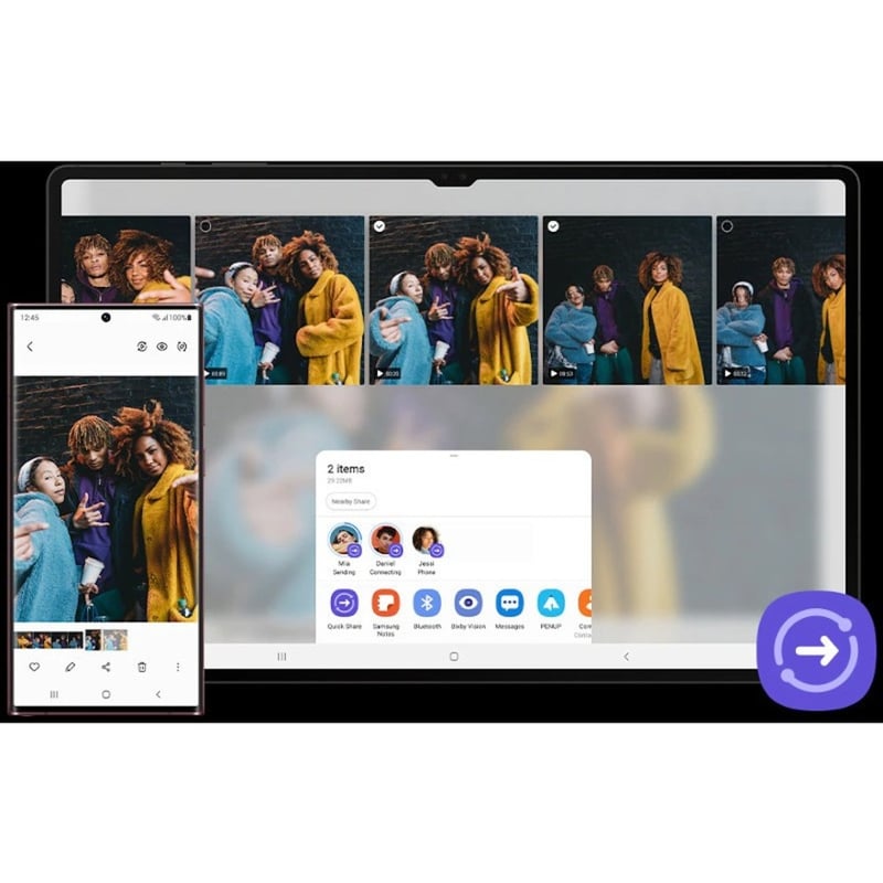 Samsung Galaxy Tab S8 SM-X700 Tablet - 11" WQXGA - Qualcomm SM8450 Snapdragon 8 Gen 1 Octa-core - 8 GB - 128 GB Storage - Thumbnail 3