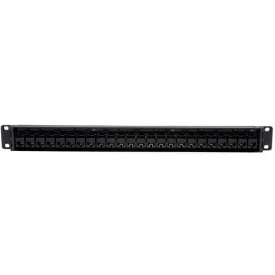 Tripp Lite by Eaton 24-Port Cat5e Cat5 Feedthrough Patch Panel Rackmount 1URM RJ45 Ethernet TAA - Thumbnail 2