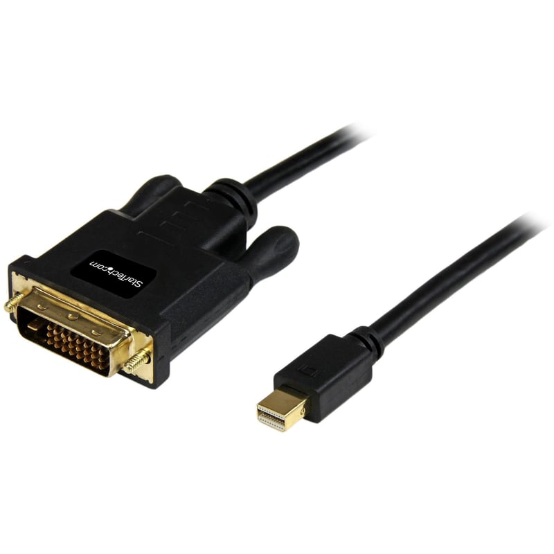 StarTech.com 3ft Mini DisplayPort to DVI Cable, Mini DP to DVI-D Adapter/Converter Cable, 1080p Video, mDP 1.2 to DVI Monitor/Display - Thumbnail 1